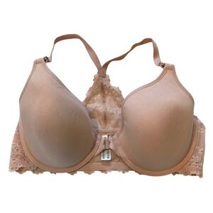 b.tempt'd by Wacoal Ciao Bella Front Close T-Back Bra Pink 38C 953219 Underwire